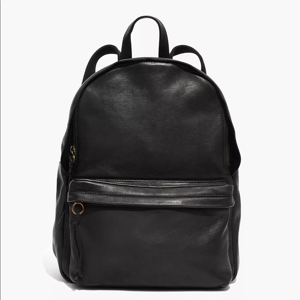 Madewell Black Leather backpack